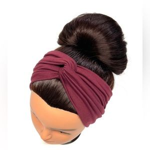 Handmade headband with  twisted knot at top style
